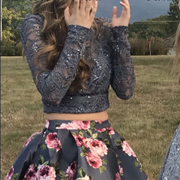 2 Piece Homecoming Dress - Picture 4 of 5